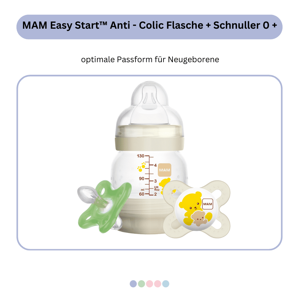 MAM Easy StartTM Anti-Colic Flasche + Schnuller 0 + (premium)